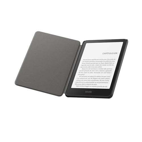 Capa Premium com toque acetinado para Novo Kindle Paperwhite, leve e dobrável – Cor Preta