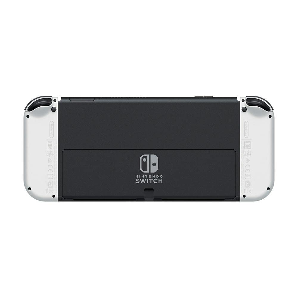 Nintendo, Console, Nintendo Switch OLED, Nacional, Portátil e Doméstico, Tela de 7 Polegadas, Bateria de até 9 Horas, 64GB de Armazenamento, Porta LAN Integrada, Áudio Aprimorado, Inclui Joy-Con com Suporte e Alças, Branco