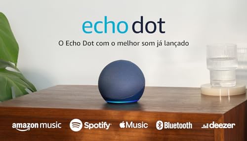 Echo Dot 5ª geração | O Echo Dot com o melhor som já lançado | Cor Azul