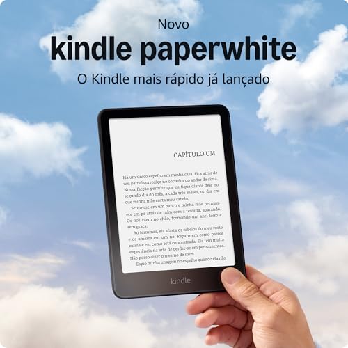 Novo Kindle Paperwhite (16 GB) - O Kindle mais rápido já lançado, com nova tela antirreflexo de 7” e bateria que dura semanas - Cor Preta