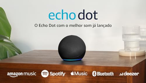 Echo Dot 5ª geração | O Echo Dot com o melhor som já lançado | Cor Preta