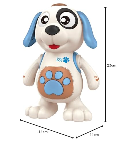 DM Toys Brinquedo Interativo Musical Mexe Danca Luz e Som Dancing Cachorro