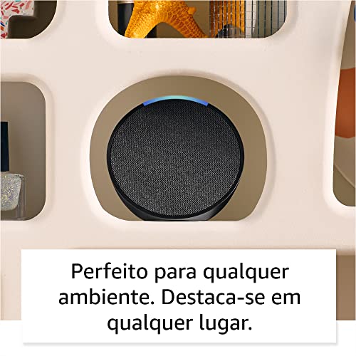 Echo Pop | Smart speaker compacto com som envolvente e Alexa | Cor Branca