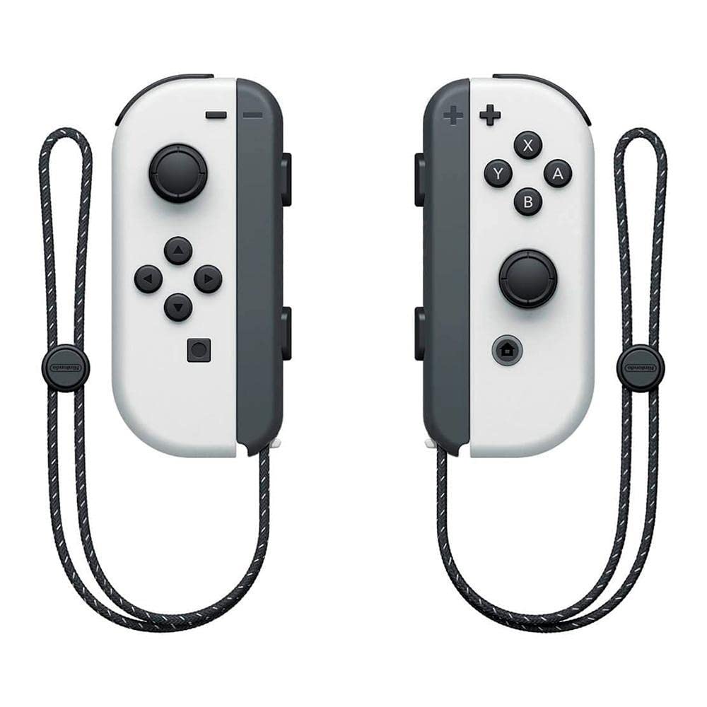 Nintendo, Console, Nintendo Switch OLED, Nacional, Portátil e Doméstico, Tela de 7 Polegadas, Bateria de até 9 Horas, 64GB de Armazenamento, Porta LAN Integrada, Áudio Aprimorado, Inclui Joy-Con com Suporte e Alças, Branco