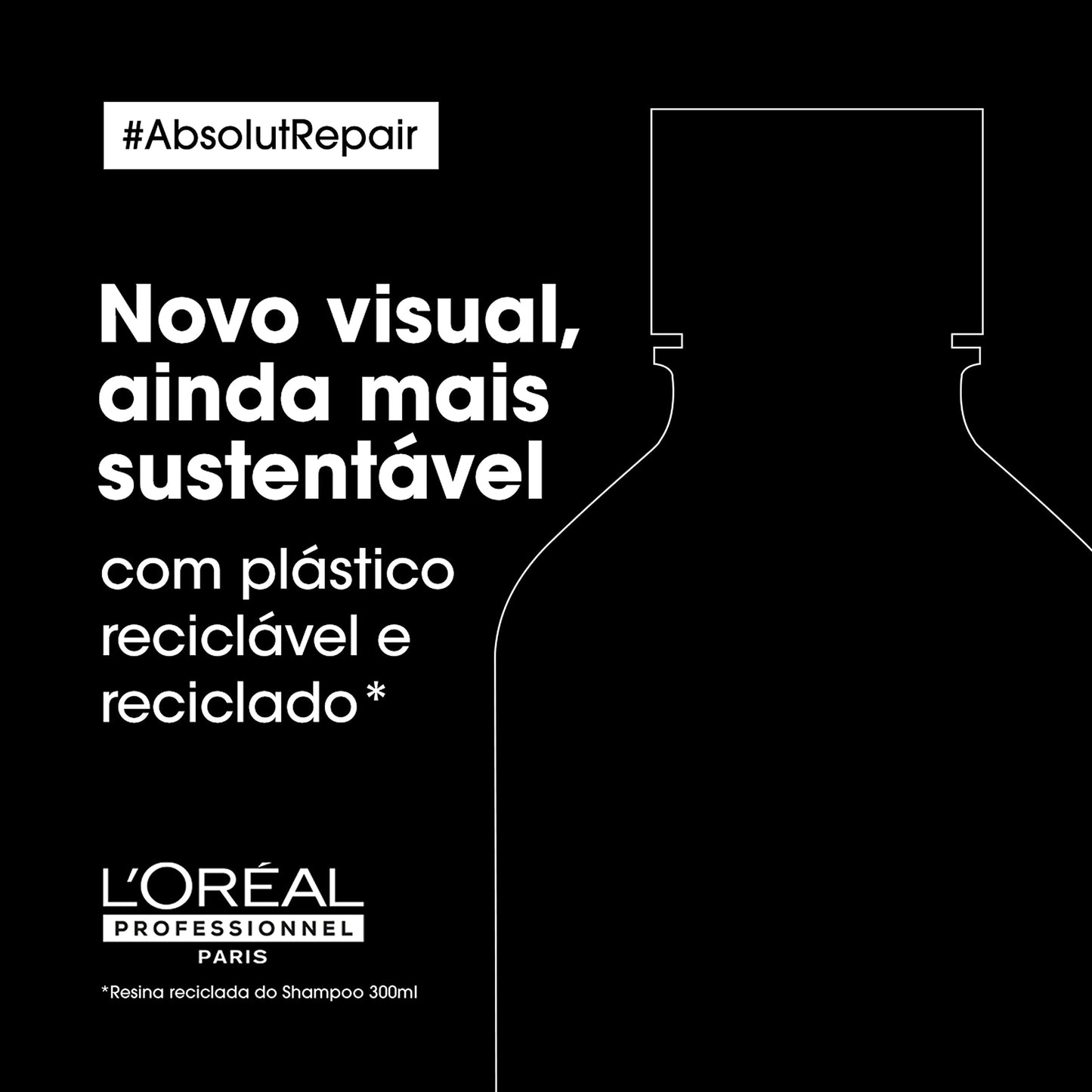 L'Oréal Professionnel Máscara Capilar Absolut Repair, Tratamento Capilar Proteico Para Nutrição Profunda, Hidrata, Repara Danos e Acrescenta Brilho, Para Cabelos Secos e Danificados, 500g