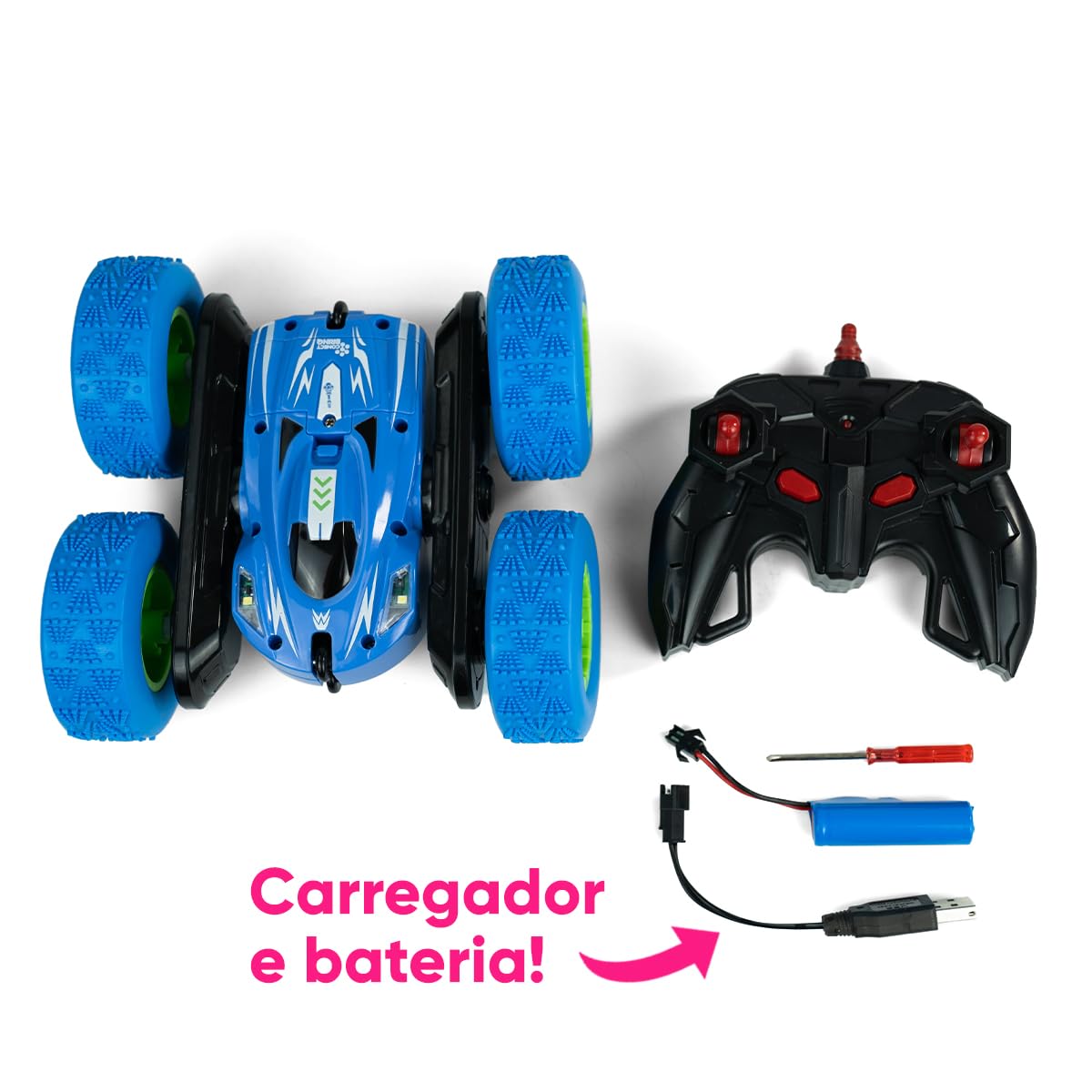 Carrinho de Controle Remoto Quick Run Car 4X4 (AZUL)