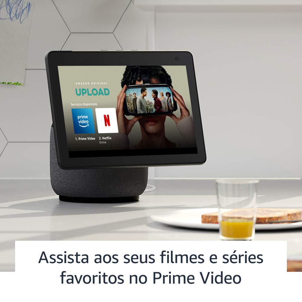 Echo Show 10: Smart Display HD de 10,1" com movimento e Alexa - cor Preta