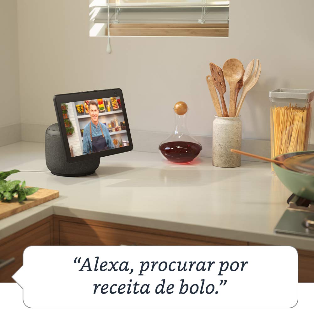 Echo Show 10: Smart Display HD de 10,1" com movimento e Alexa - cor Preta