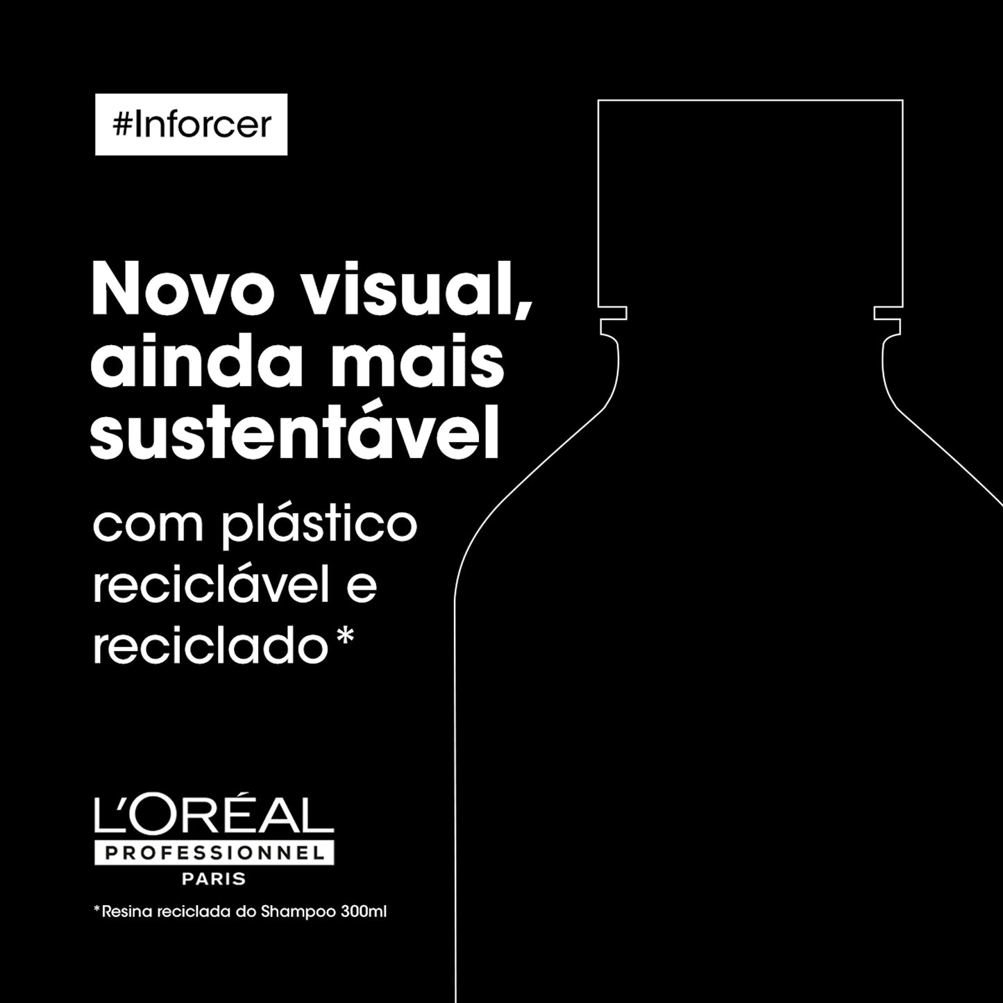 L'Oréal Professionnel Shampoo Antiquebra Inforcer, Protege, Previne Quebras e Adiciona Suavidade, Para cabelos fracos, frágeis e danificados, Com Biotina, 300ml