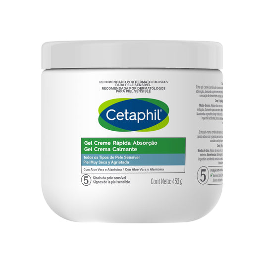 Cetaphil Gel Creme Rápida Absorção Com Aloe Vera 453g