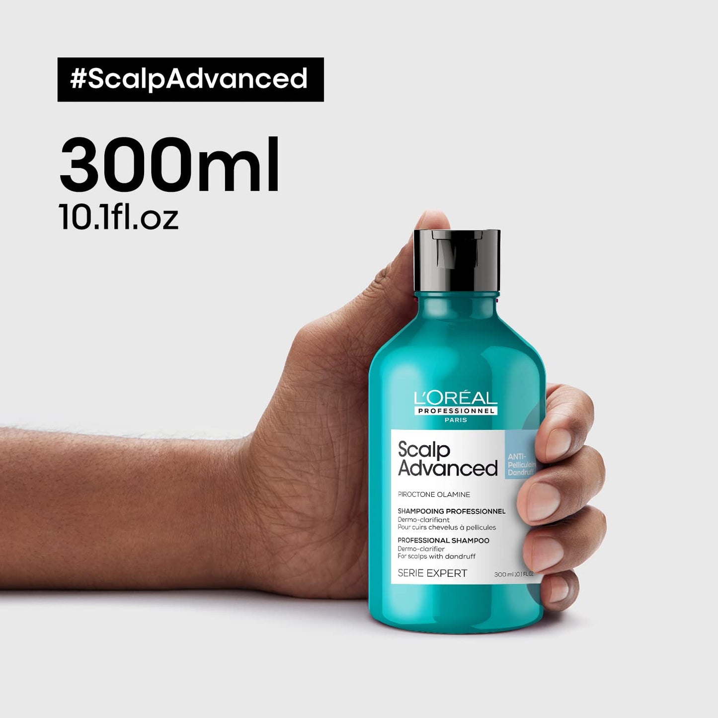 L'Oréal Professionnel Shampoo Anticaspa Scalp Dermo Clarifier, Para o Couro Cabeludo com Caspa, Limpa suavemente e remove a caspa, Acalma o couro cabeludo, 300ml