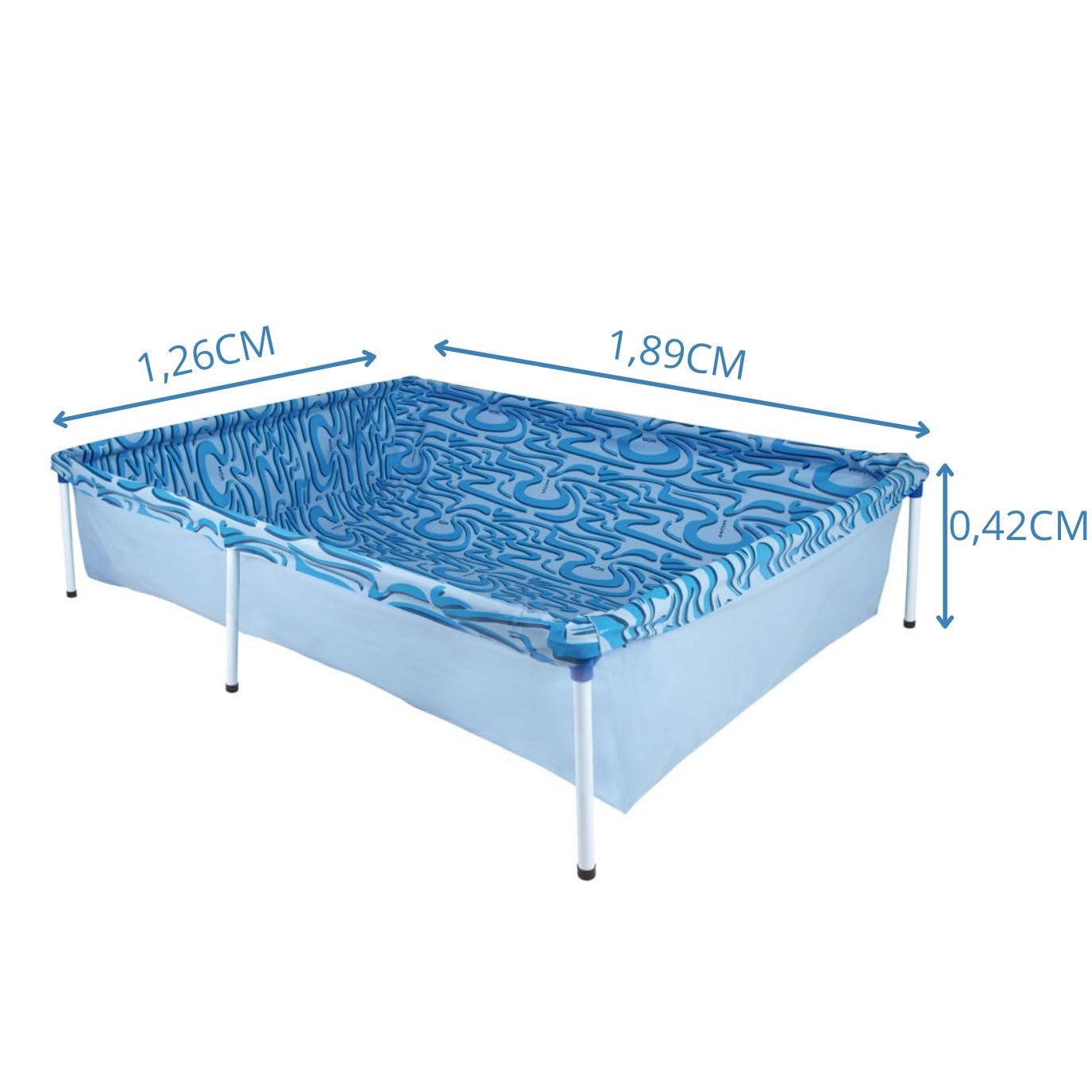 Mor - Piscina 1000 L Retangular Multicor