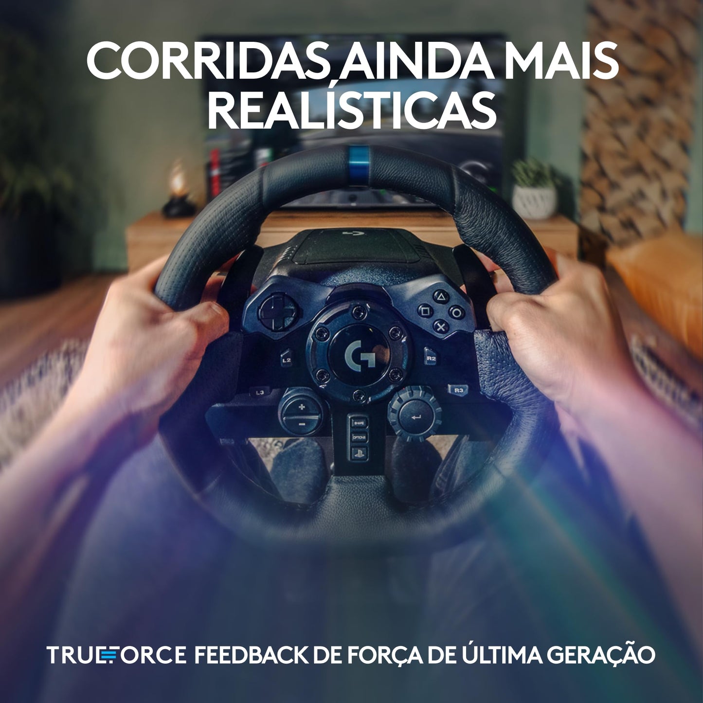 Volante Logitech G29 Driving Force e Pedais com Force Feedback para PS5, PS4, PS3 e PC