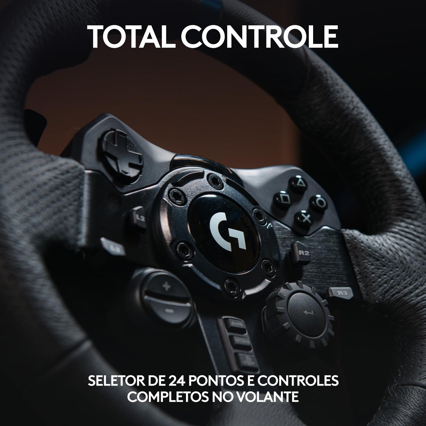 Volante Logitech G29 Driving Force e Pedais com Force Feedback para PS5, PS4, PS3 e PC