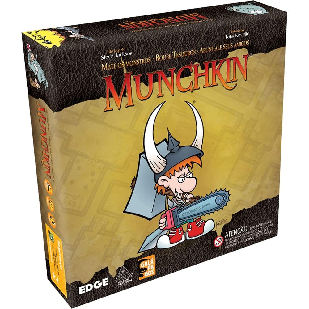 Galápagos, Munchkin, Jogo de Cartas para Amigos, 2 a 5 jogadores, 60-90 minutos por partida