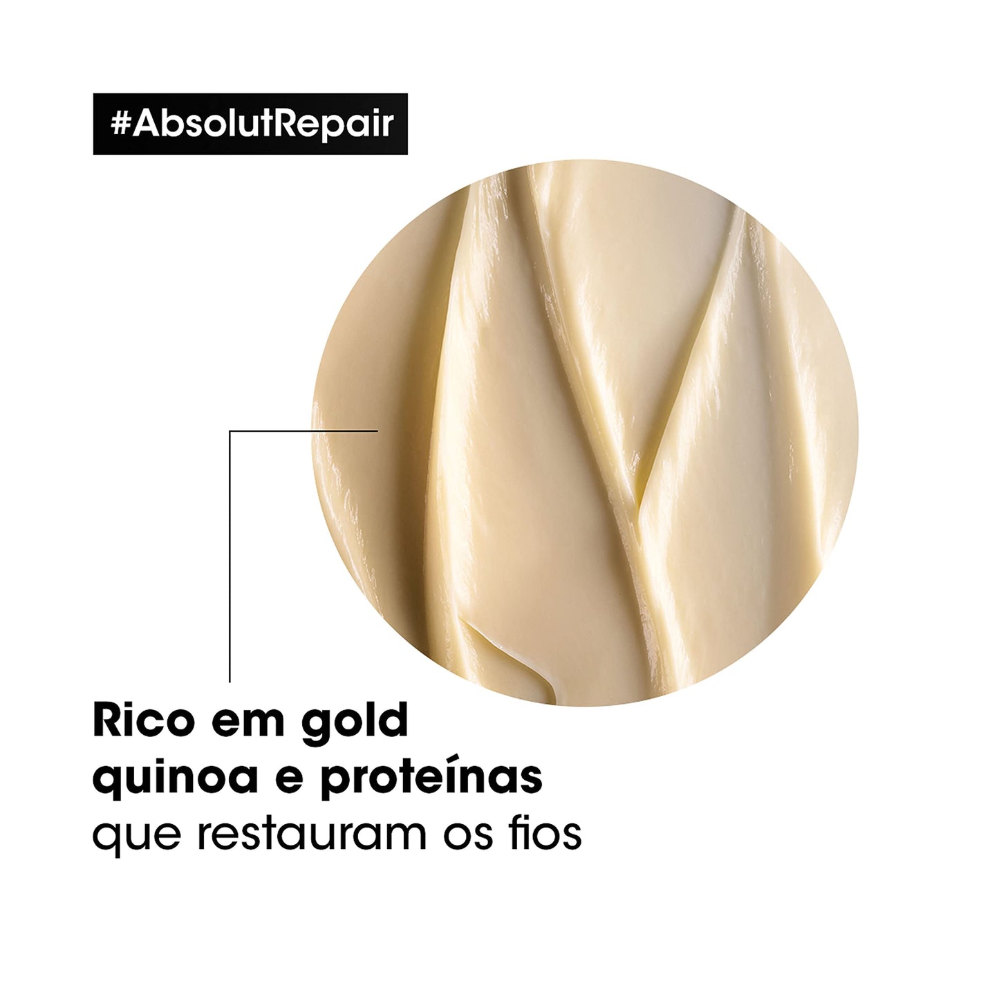 L'Oréal Professionnel Máscara Capilar Absolut Repair, Tratamento Capilar Proteico Para Nutrição Profunda, Hidrata, Repara Danos e Acrescenta Brilho, Para Cabelos Secos e Danificados, 500g