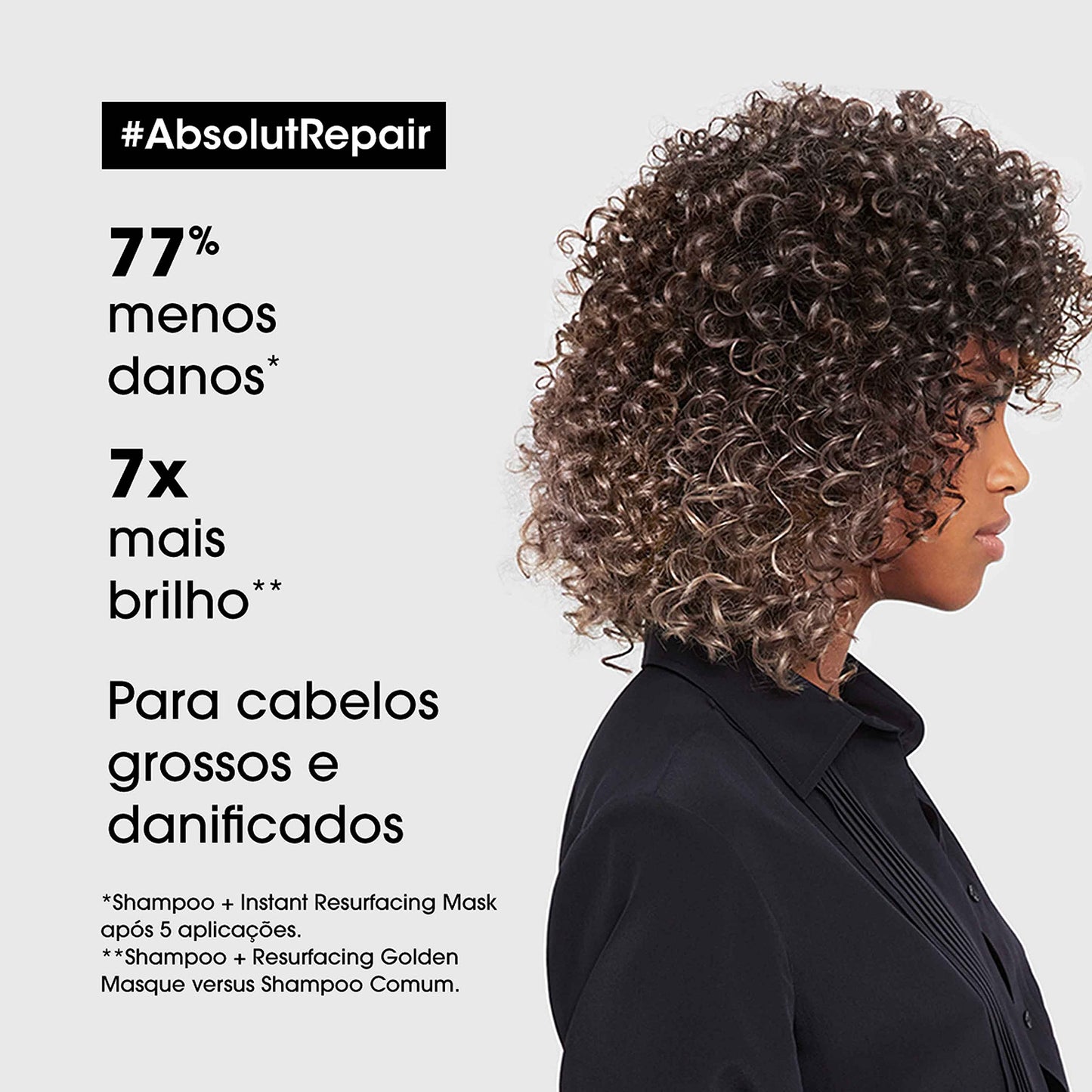 L'Oréal Professionnel Máscara Capilar Absolut Repair, Tratamento Capilar Proteico Para Nutrição Profunda, Hidrata, Repara Danos e Acrescenta Brilho, Para Cabelos Secos e Danificados, 500g