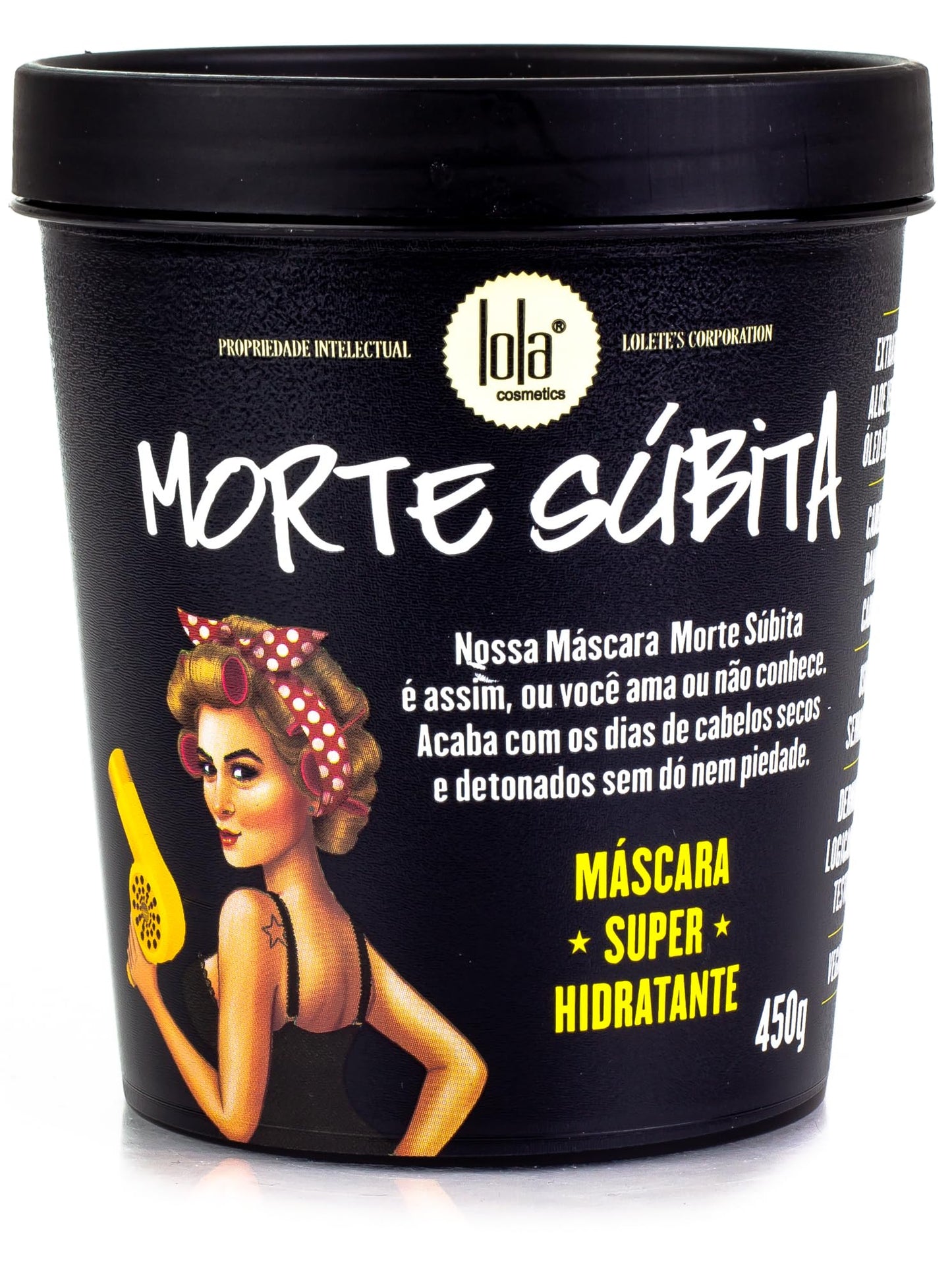 Lola Cosmetics, 25834, Morte Súbita - Máscara Super Hidratante, 450g