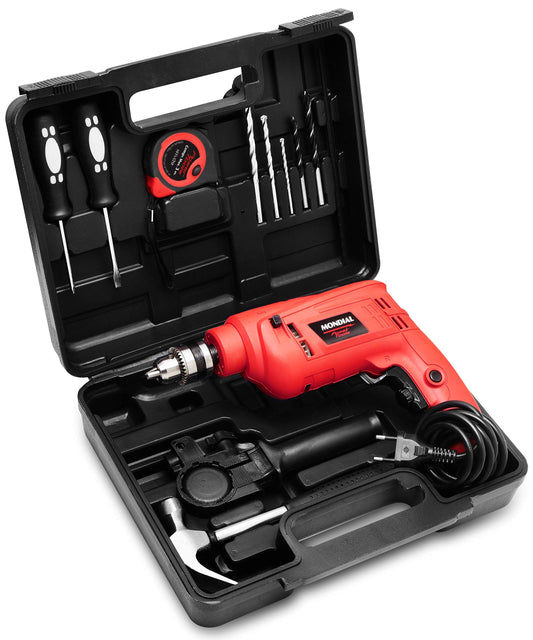 Furadeira de Impacto com Maleta, Mondial, Vermelho, 650W, 110V - NFFI-07M